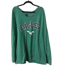 Nwt Women’s Plus Size 4X Philadelphia Eagles Crew Nexk Sweatshirt - Picture 1 of 2