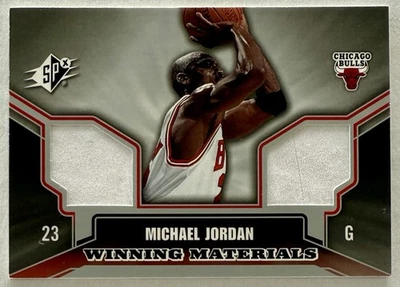 MICHAEL JORDAN 2005-05 SPX CUBIERTA SUPERIOR MATERIALES GANADORES WM-MJ CAMISETA USADA EN JUEGOS Foto 1 de 2