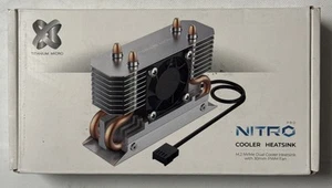 Titanium Micro TMHSFM3 NITRO M.2 Dual Cooler Heatsink with 30mm PWM Fan - Photo 1/6