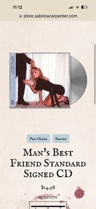 Sabrina Carpenter Man’s Best Friend Signed CD Pre order - Picture 1 of 5