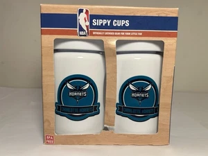 NBA Charlotte Hornets Basketball Baby Fanatic Sippy Cups 9 Oz. Set Of 2 New - Picture 1 of 6