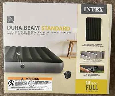 *Intex* 64778E Dura-Beam Standard Series Prestige Downy Airbed with Battery Pump - Image 1 of 4