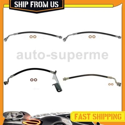Kit de linha de mangueira de freio dianteiro traseiro 4x para Pontiac Grand Prix 3.8L 2004-2008 Dorman - Imagem 1 de 4
