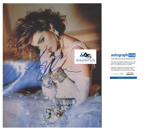MADONNA AUTOGRAPH SIGNED 11x14 PHOTO ACOA Cover