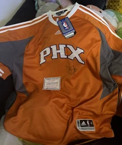 STEVE NASH Signed Phoenix Suns ADIDAS Authentic Warm Up Jersey Autographbay COA - Picture 1 of 6