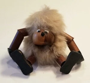 Kay Bojesen Vintage Danish Oak Teak Wood Fur Monkey Man Wooden Carved Figure Denmark - Bild 1 von 4