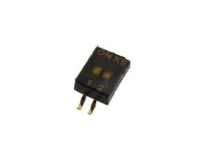 2 POS SMD Slide DIP Switch 1.27mm Pitch Tape Seal - Pack of 2 - Picture 1 of 1