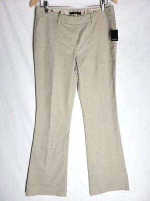 Pantalones Tahari Alice talla 6 Sand Dune pantalones carrera acampanados pierna altos $178 nuevos con etiquetas Foto 1 de 4