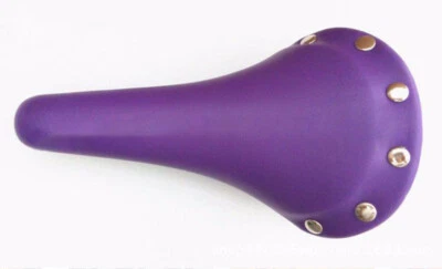 Asiento de sillín de cuero retro para bicicleta MTB bicicleta de carretera bicicleta almohadillas de cojín cómodas Foto 1 de 4