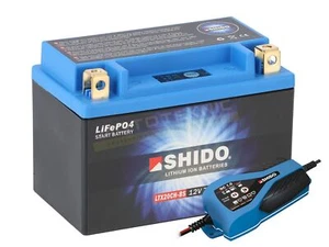 SUZUKI VZ 1600 Marauder 2004-2005 Shido Lithium Battery & Charger - Picture 1 of 2