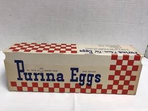 CAJA DE HUEVOS RALSTON PURINA DE COLECCIÓN DÉCADA DE 1940 NUEVA STOCK ANTIGUO - Imagen 1 de 8