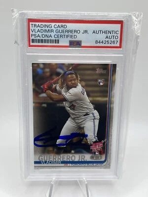 2019 Topps Update Vladimir Guerrero Jr Auto PSA/DNA Authenticated RC Toronto - Image 1 of 2
