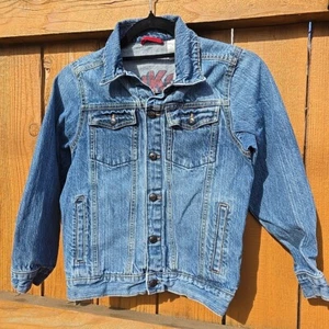 Vintage OshKosh B'gosh Denim Jacket Kids Size 10 Medium Wash - Picture 1 of 17