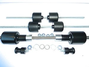 SUZUKI TL1000S FULL SET OF 8 CRASH MUSHROOM SLIDERS PROTETORS BOBBINS KNOBS S15W - Picture 1 of 11