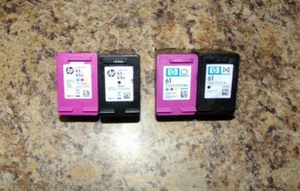 HP 61 kolor + czarny i kolor HP63XL + czarny pusty wkład atramentowy - Zdjęcie 1 z 1