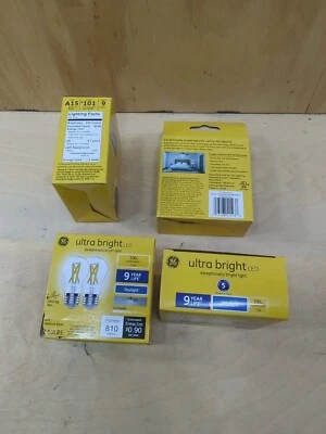 4 packs 8 bulbs  GE Lighting Medium Clear Daylight Indoor 100W Ceiling Fan LED - Image 1 of 4