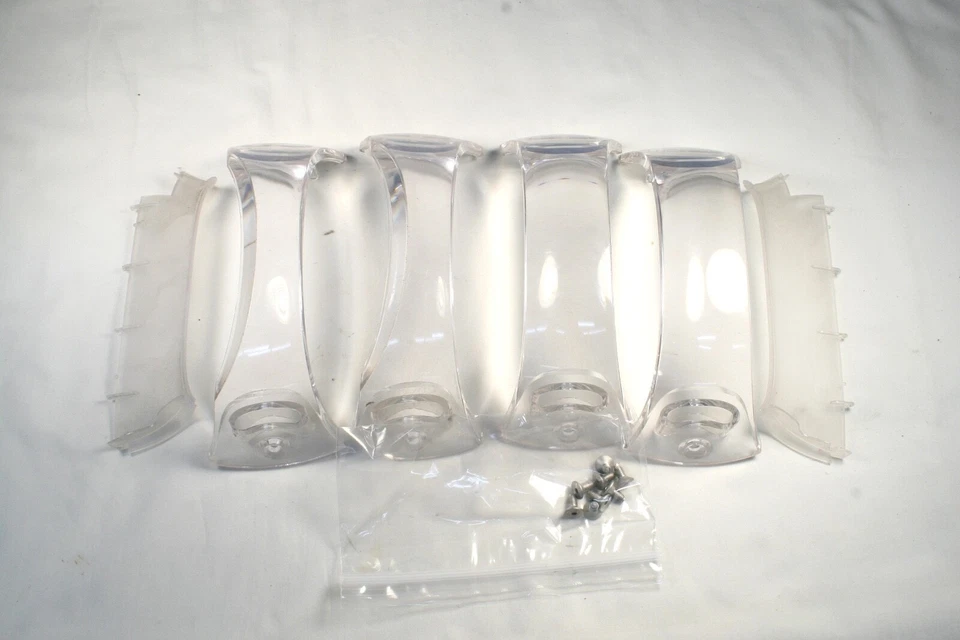 Apple G4 QuickSilver Tower 4x Clear Case Handles w/Screws - Image 1 of 1