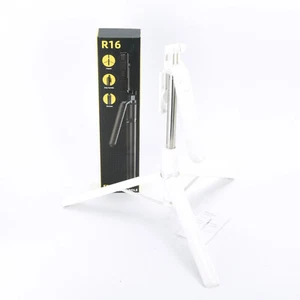 360 Rotating Tripod iPhone Camera Portable Stand 70" Selfie Stick w/Remote White - Picture 1 of 6