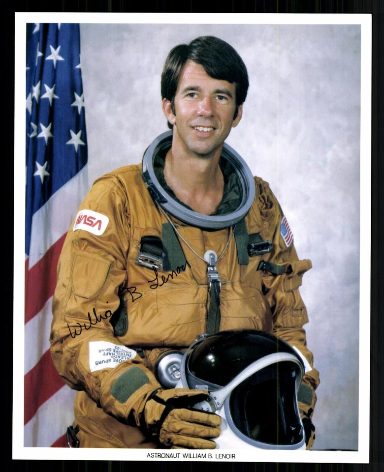 William B. Lenoir Amerikanischer Astronaut STS-5 Original Signiert # G 43988 - Bild 1 von 2