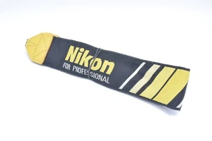 Nikon Professional Neck Strap black yellow From Japan [Exc++] From Japan #173 - Picture 1 of 7