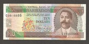 Barbados 10 Dollars N.D. (1995); VF+; P-48, BNB-B214a; Assembly buildings - Picture 1 of 2