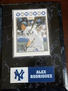 alex rodriguez card plaque display new york yankees 5x7 mlb baseball ny - Picture 1 of 1