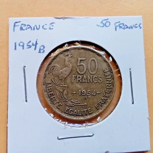 Coin France 1954 B 50 Francs - Picture 1 of 2