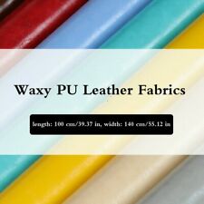 Waxy PU Leather Fabrics Sewing DIY for Shoes Bags Cushion Cover By Mtere