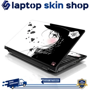 Laptop Skin Sticker Notebook Decal Cover Girl Pattern for Dell Apple Asus 17"-19 - Picture 1 of 4