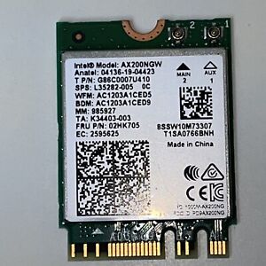for Dual-Band AX200NGW Wireless Network Card WIFI 6 Generation M.2/NGFF Bluetoot