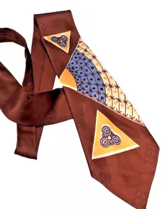 Vintage 1930s Tie Necktie Art Deco T. Eaton Co Distinctive Cravats Silky Fabric - Picture 1 of 4