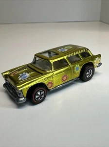 Vintage Hot Wheels Redline 1970 INSANE Yellow Classic Nomad - Stickered! - Picture 1 of 24