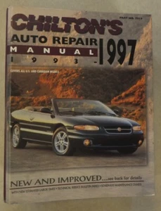 CHILTON'S AUTO REPAIR MANUAL 1993 - 1997 ALL U.S. AND CANADIAN MODELS PART# 7919 - Bild 1 von 13