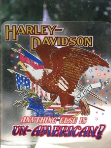 HARLEY DAVIDSON ANYTHING ELSE IS UN-AMERICAN DECAL XLG 7.5 X 8.25 (INSIDE)NEW - Picture 1 of 1