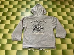 Vintage 1996 Warner Bros Looney Tunes Cartoons Hoodie Jacket Fleece Lined XL - Picture 1 of 9