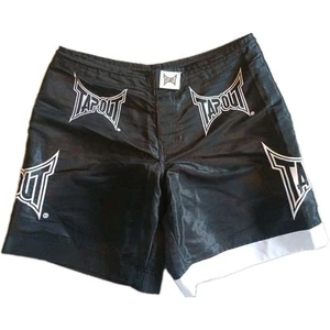 Tapout Black White MMA OG Fight Shorts 34 BJJ UFC Training Grappling Boardwear - Picture 1 of 5