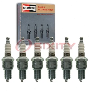 6 pc Champion Double Platinum Spark Plugs for 1964-1969 Pontiac Tempest 3.5L nu - Picture 1 of 5