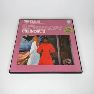 Sibelius: The 7 Symphonies - Finlandia - Boston Symphony - Colin Davis 5 LP Box - Picture 1 of 3