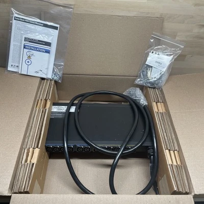 Eaton Metered Input Rack PDU 5.76 kW max 200-240V 24A 1U Single-Phase PDU NEW OB - Image 1 of 4