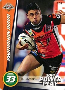 2014 Wests Tigers NRL ESP Power Play Card - David Nofoaluma - Bild 1 von 3
