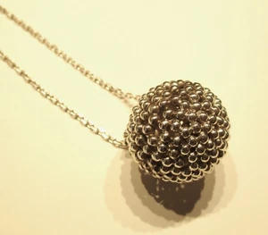 STERLING SILVER LINKS OF LONDON EFFERVESCENCE BUBBLE LARGE PENDANT ON 30" CHAIN - Picture 1 of 2
