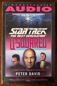 STAR TREK THE NEXT GENERATION AUDIO BOOK “Q-SQUARED” OPEN NEVER PLAYED - Picture 1 of 5