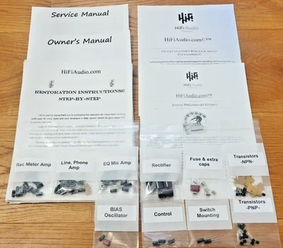 Teac A-2300SX Carrete Cubierta Restauración Actualización Kit Reparación Reconstrucción Condensador Foto 1 de 4