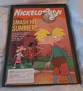 Hey Arnold Nickelodeon Mag Cover Vintage 2002 Print Ad Framed 8.5x11 - Picture 1 of 1