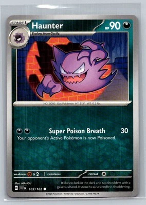 Haunter #103/162 SV05: Temporal Forces Common - Pokemon Cards C92 - Image 1 of 2