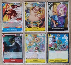 Set mit 6 verschiedenen Karten ONE PIECE CARD GAME FR - Bild 1 von 2