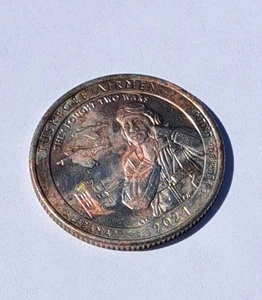 2021 D Washington Quarter Cladding Error COPPER TONED, Tuskegee Airmen Alabama - Picture 1 of 21