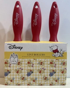 Disney Winnie The Pooh Lint Roller 3 Pack 60 Sheets Per Roller NEW - Picture 1 of 2
