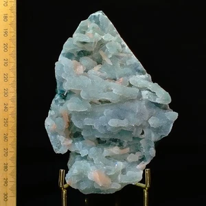 Green Chalcedony Quartz & Stilbite sparkly coral stalactite shape India 0.37kg - Picture 1 of 8