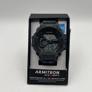 Armitron Pro Sport Watch Men 52mm Black Camo Digital Day Backlight New Battery - Picture 1 of 17